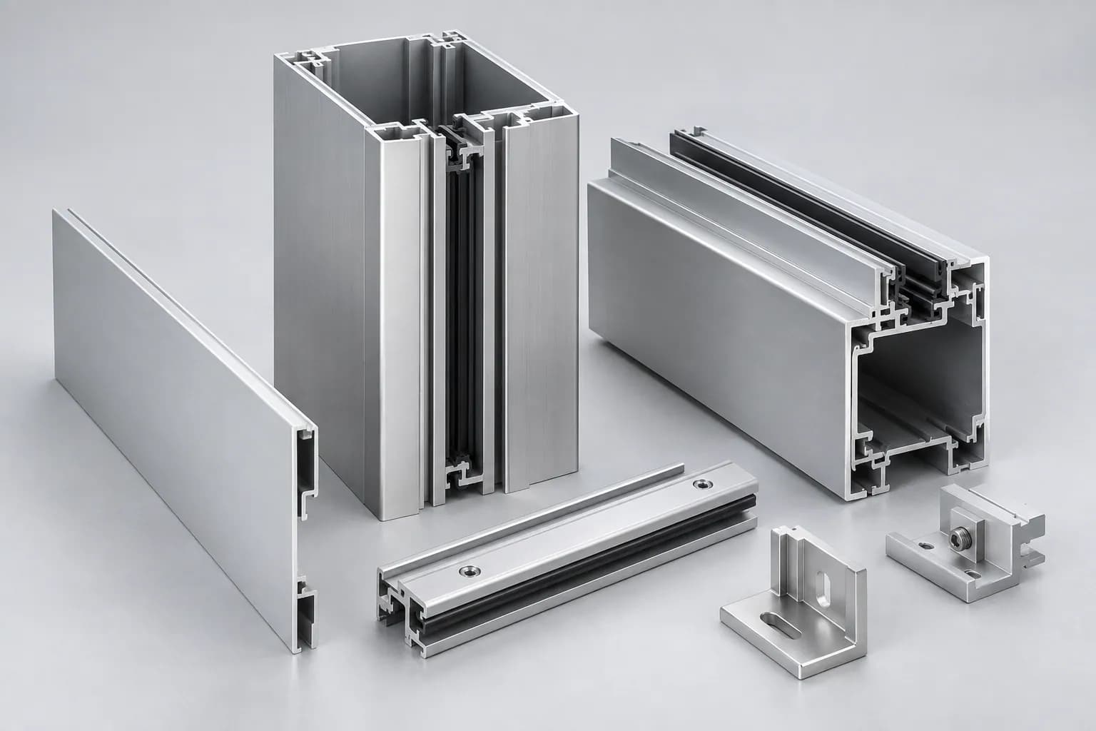 Aluminum Curtain Wall Framing material sample from Iranian manufacturers