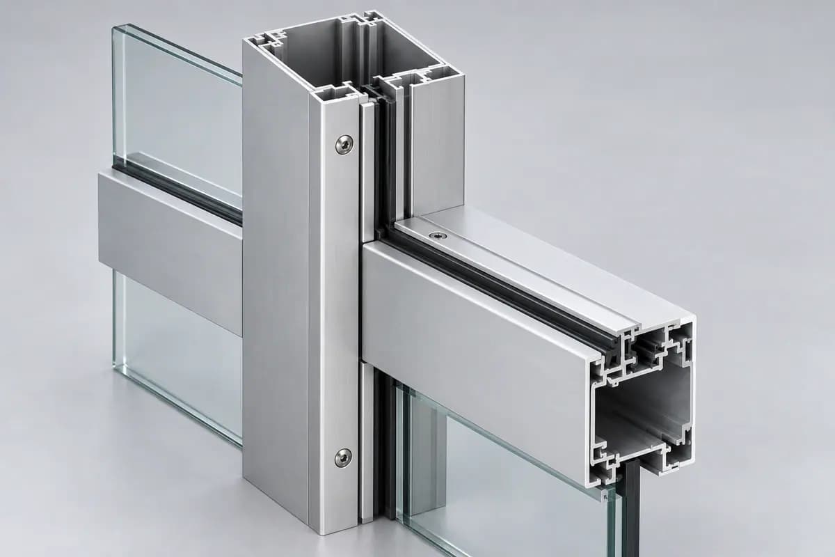 Aluminum Curtain Wall Framing — additional view of Iranian export product