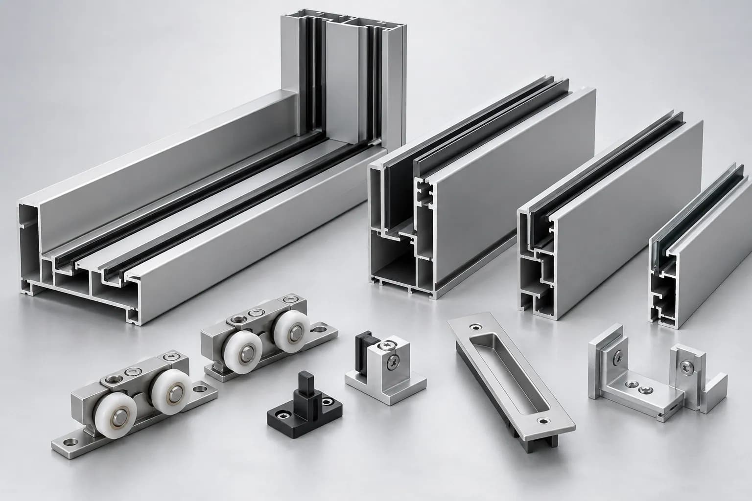 Aluminum Sliding Door & Window Systems material sample from Iranian manufacturers