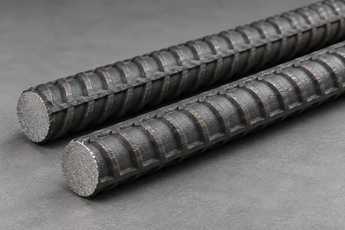 Steel Rebar — detail view of Iranian export product