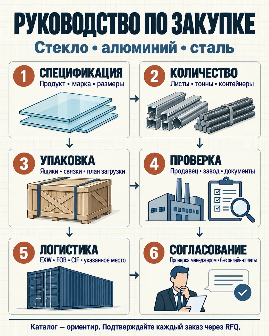 Гид покупателя: стекло, алюминий и сталь из Ирана — infographic