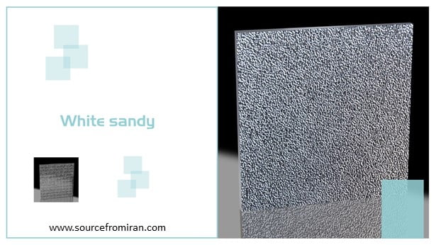 Sandy Patterned Glass Iran supplier