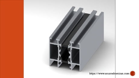 iran aluminum vertical frame profile