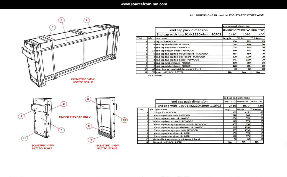 details of float reflective tempered laminated mirror packaging wooden plywood standard dimensions